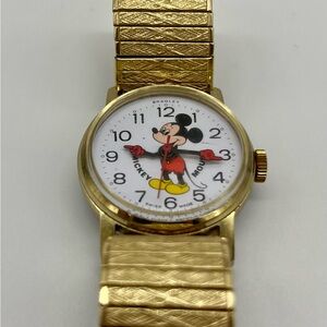 Bradley Gold Mickey Mouse Women's Watch